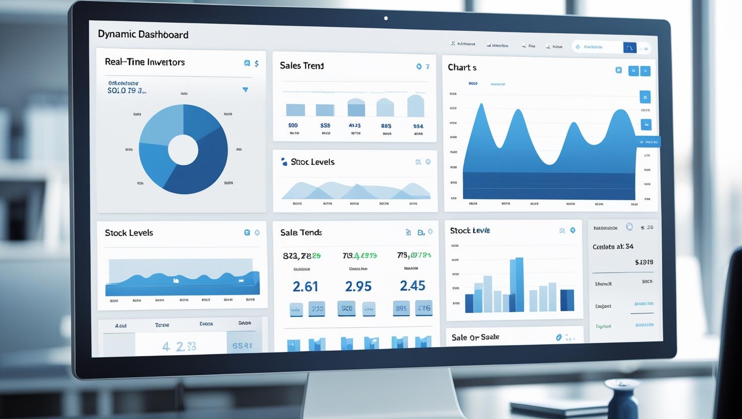 A retail manager using a tablet to check inventory levels in a modern warehouse, showcasing Solvision's advanced system.