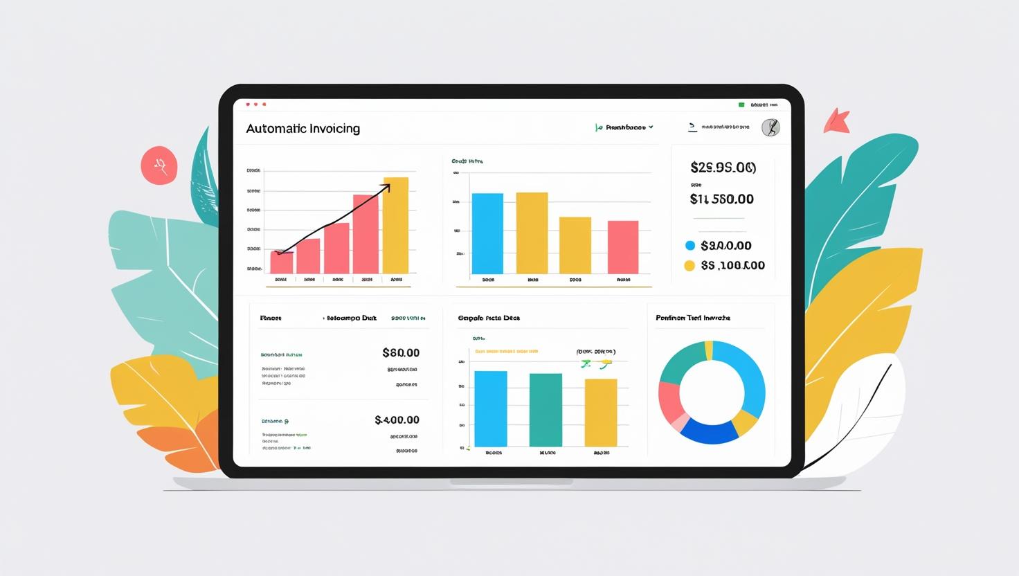 Automatic Invoicing Software – Why Businesses Trust Solvision for Hassle-Free Billing Solutions 27 A smiling female freelance designer working on a tablet in a modern co-working space, with the Solvision interface visible on the screen.