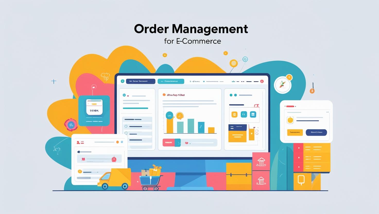 Conceptual image of streamlined ecommerce order management dashboard