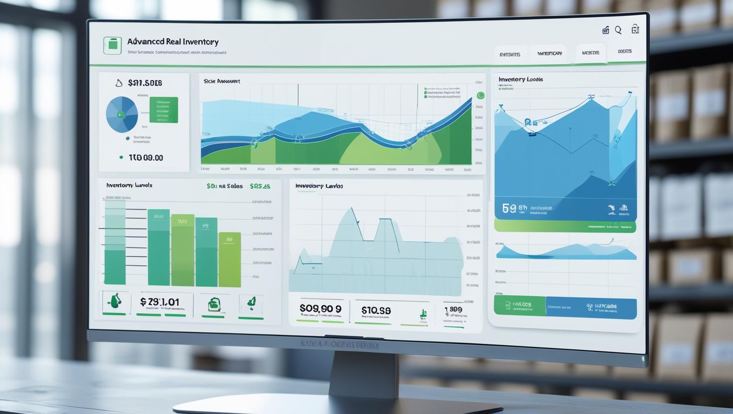 Supply chain visualization showing goods moving through different stages with Solvision