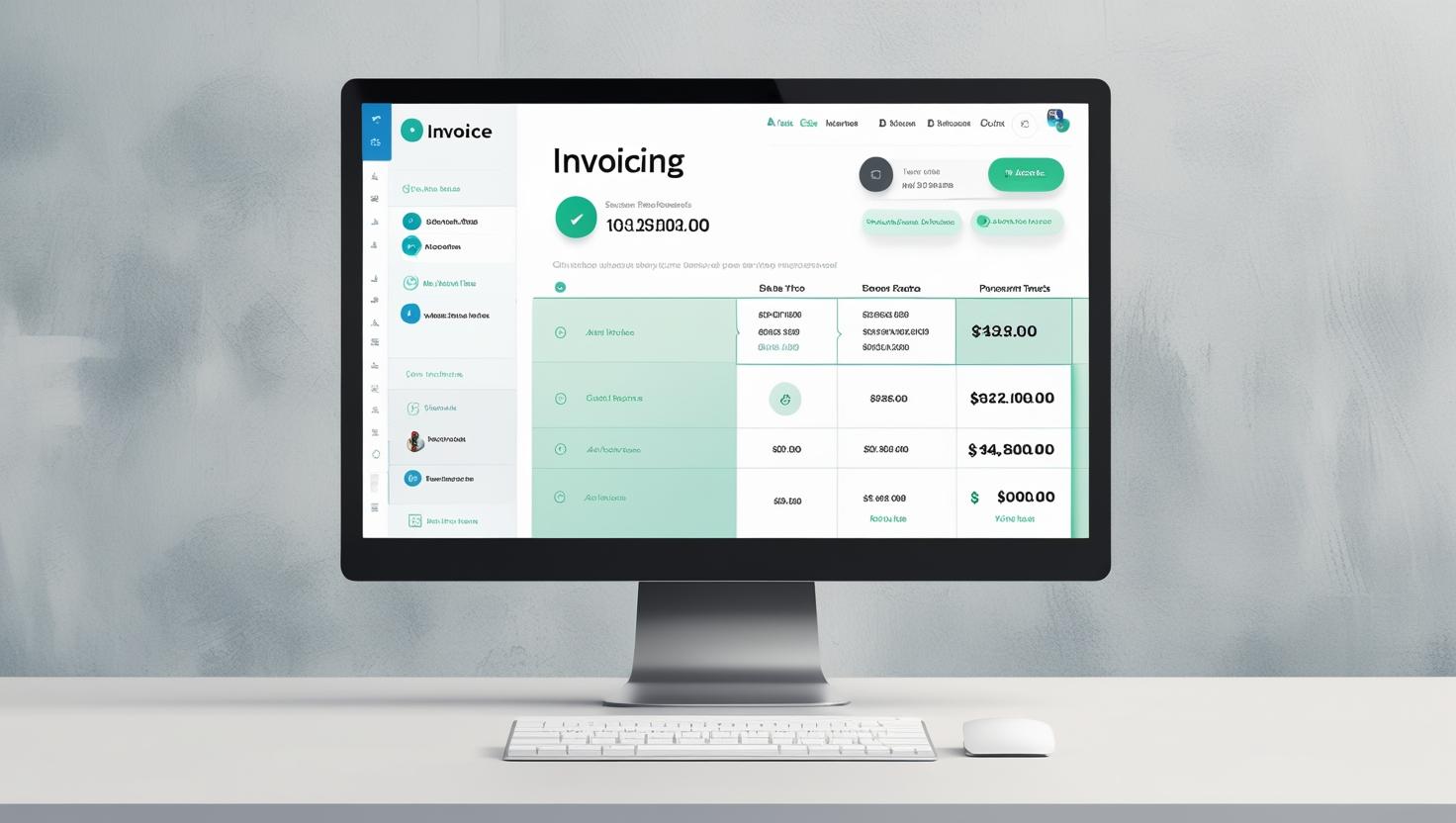 Dashboard of the Solvision platform showing key financial metrics like total revenue and outstanding invoices.
