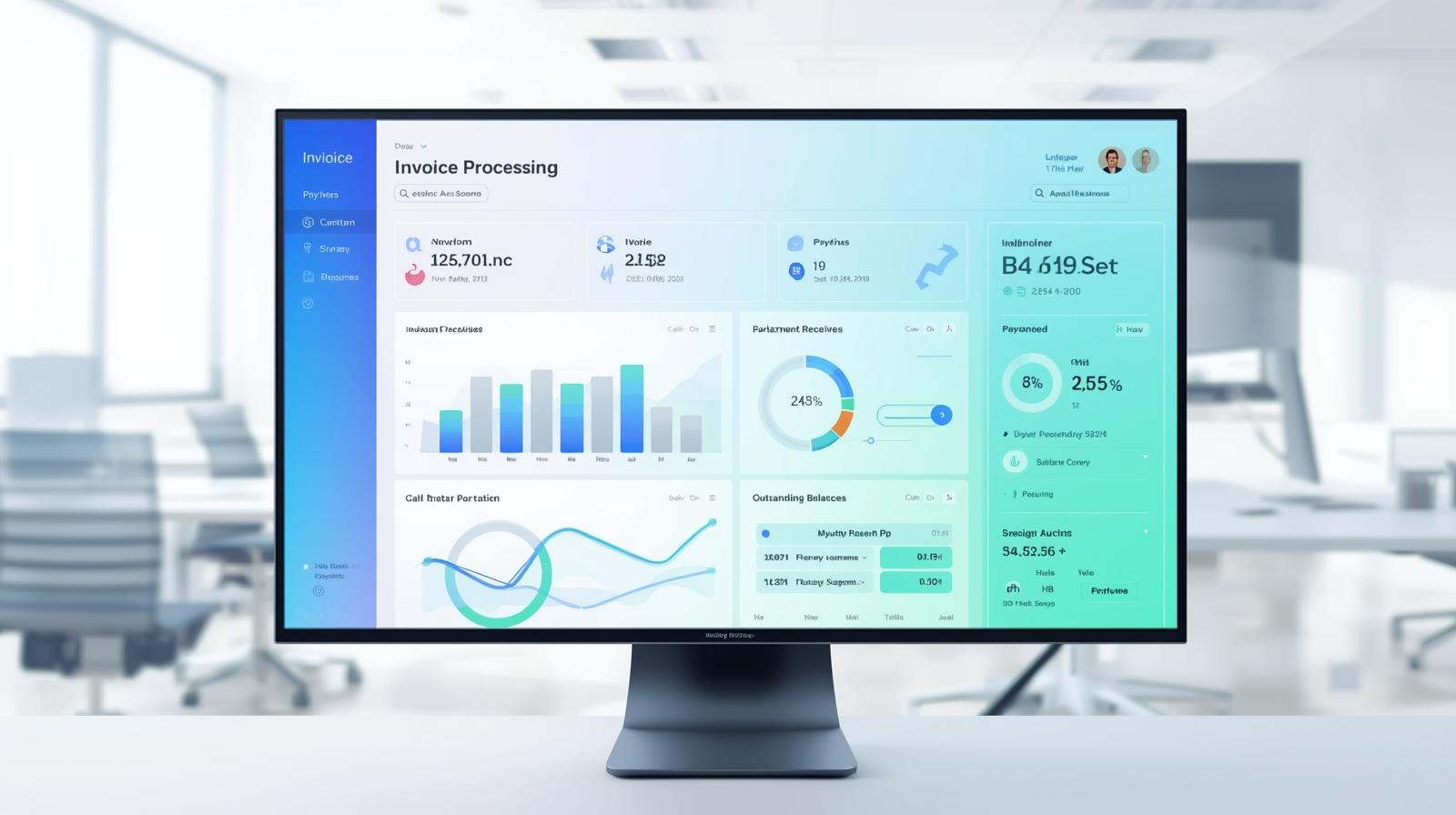 A close-up of financial data on a screen, representing the detailed analytics and insights provided by Solvision's software for informed decision-making.